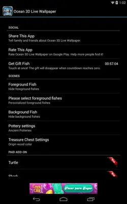 Ocean Live Wallpaper android App screenshot 0
